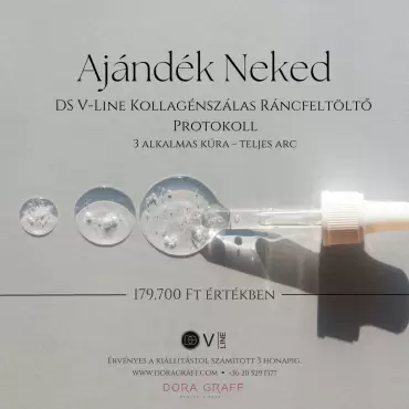 DS V-Line Kollagénszálas Ráncfeltöltő Protokoll, teljes arc kúra